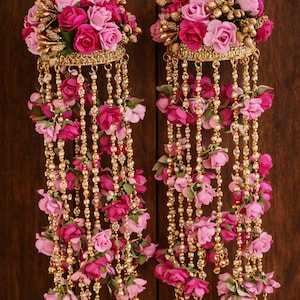 Kaleere Floral: Joias tradicionais de noiva Punjabi, cerimônia Haldi