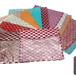 Pack Of 10 pcs Brocade Fabric Suit Saree Cover-Cloth Organizer-Bridal Trousseau, Saree Storage Bags, Traditional Indian Wedding /Gifts