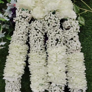 Pack of 2 Artificial Flower Wedding Varmala, Bride and Groom Mala India Pooja Mala Nikah Engagement Jaimala Bride and Groom Ceremony garland