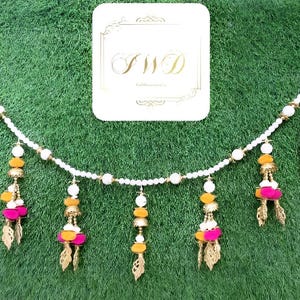 38”Inches Handmade Decorative Wall Hanging Toran For Home Decor Indian Traditional Pooja Hanging Item Door Window Hanging Decor Diwali Decor