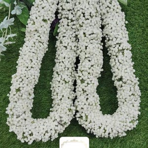 Pack of 2 Artificial Flower Wedding Varmala, Bride and Groom Mala India Pooja Mala Nikah Engagement Jaimala Bride and Groom Ceremony garland
