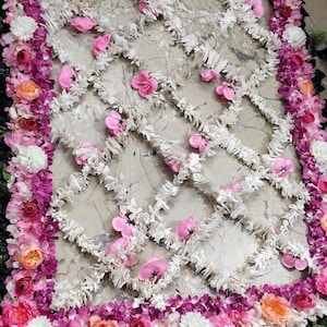 Ingresso nuziale Phoolon ki Chaddar Fiori di gelsomino, Matrimonio Punjabi Ingresso Dulhan Fiori Ingresso Mehndi Ingresso Nikah