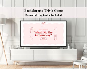 What Did the Groom Say? Bachelorette Trivia Game – Bachelorette Party, Bridal Shower & Hen Do Game