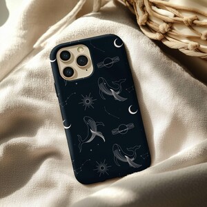 Celestial Whale Tough Phone Cases | Galaxy-inspired, Cosmic Protection, Perfect for Star-Lovers, Unique Gift, Zodiac Themes