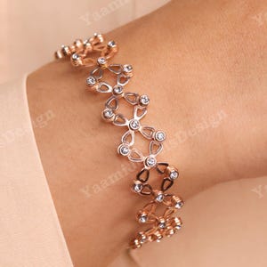 925 Sterling Silber 2 in 1 Magischer Ring, Konvertieren Sie den Ring in Armband-freie Größe-verstellbare Hochzeits-Schmucksachen Cabrio 925 Silber-Ring-Armband