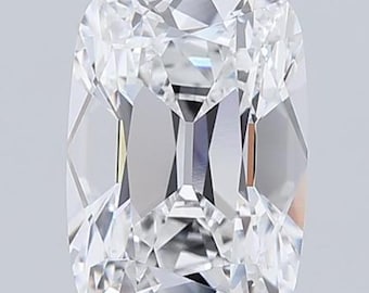 Länglicher Alt Mine Diamant im Kissenschliff Labor gewachsen Loser Diamant für Verlobungsring oder Ehering Vintage Style Altschliff Schmuck