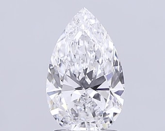 2.05 CT Loser Diamant Pear Cut Labor gewachsener Diamant für Verlobungsring IGI-zertifizierter umweltfreundlicher Diamant für die Schmuckherstellung