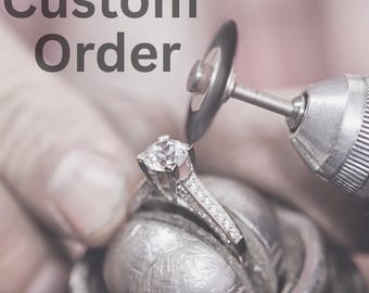 Custom Ring Service-Custom Personalized Ring, CAD Service, Jewelry Gemstone Replacement, Duplicate OR Matching Bands, Custom Birthstone Ring