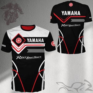 Yamaha Racing Graphic Tee: MotoGP Motorcycle Fan Shirt