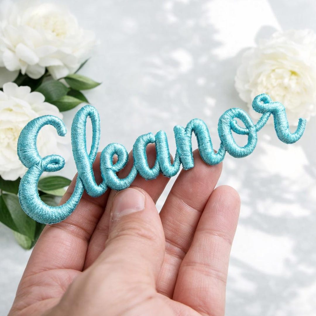 Custom Name Patch – 3D Embroidered Iron-On, Personalized Name for Jackets, Backpacks, Hats, Kids & Adults