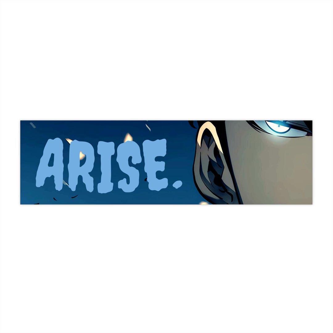 Anime Solo Leveling Arise Bumper Sticker, Korean Webtoon, Character ...