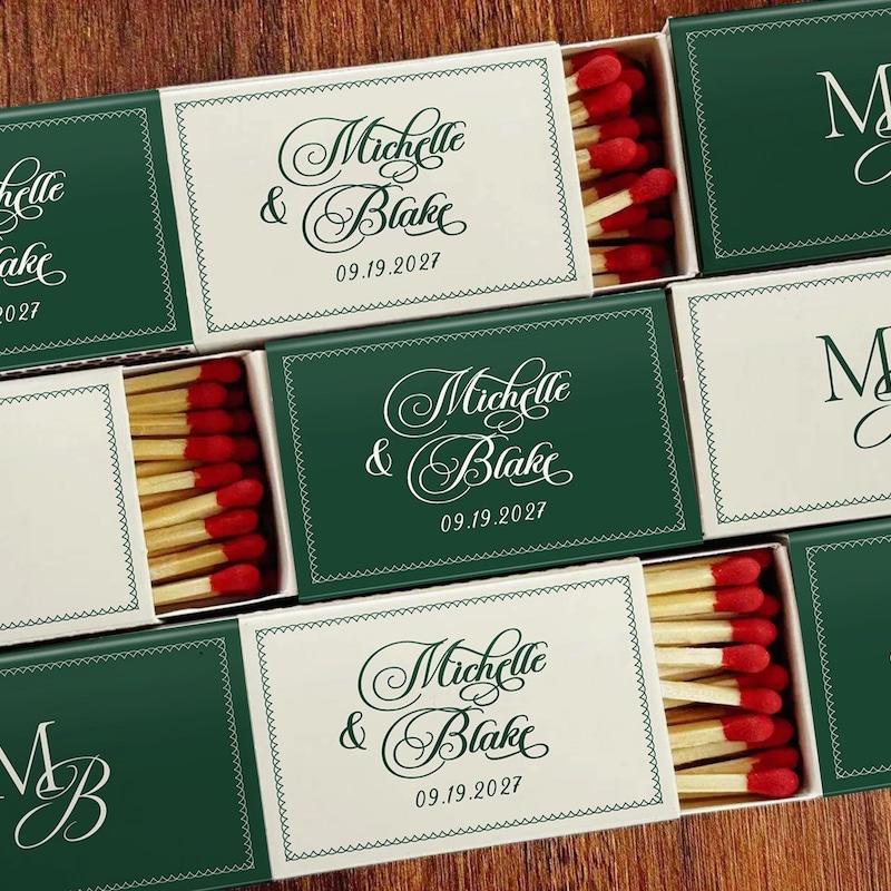 Personalized Matchbooks Wedding - Etsy