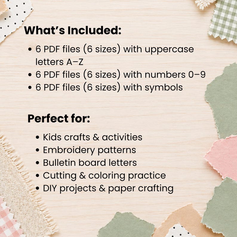 Printable Block Letters Numbers Symbols 7 6 5 4 3 2 Inch Cut Out Puffy ...