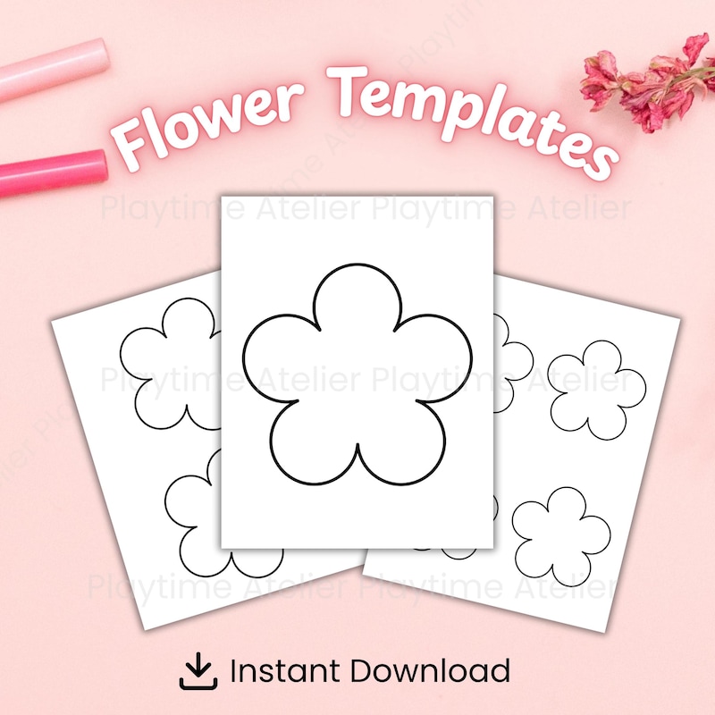 Printable Color Flower - Etsy
