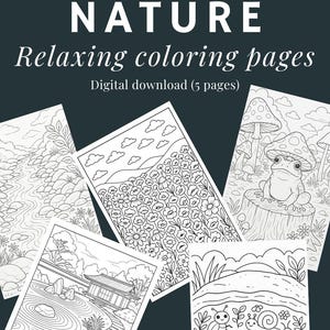 Nature - Relaxing Coloring Pages