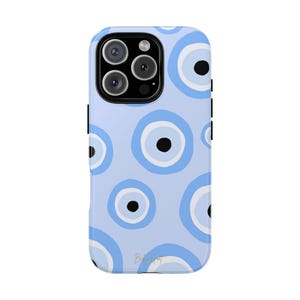 Baby Blue Evil Eye iPhone Case