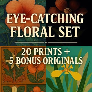 20 set of dark and light prints. For designers, room design, clothes, posters, print, postcards, wrapping, notebooks, covers, cases + Bonus