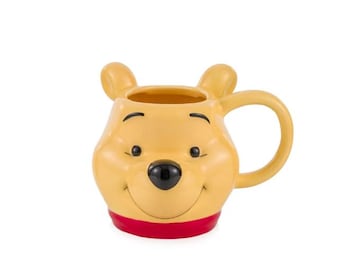 Taza 3D de Winnie the Pooh, taza de cerámica con un adorable personaje, taza de café estilo Disney, taza de oso kawaii de 343 ml.