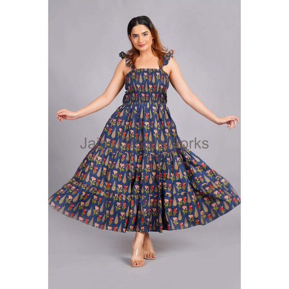 indian cotton summer dresses LOOSE | POLLY DRESS Air dry in shade Comment COTTON to get the