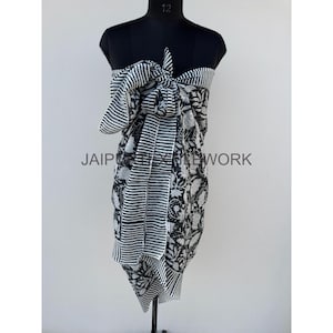 Indian Handmade Scarves For Women/Beachwear  beach dress,Beachwear, vacation essentials/cotton bikini cover up sarongs&#39; block print sarongs