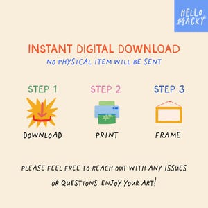 Rainbow Alphabet Poster: Playful ABC Nursery Decor (Digital Download) image 6