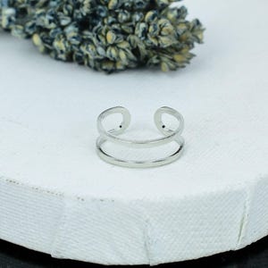 Handmade Sterling Silver Wide Band Ring: Adjustable Open Style