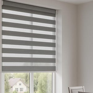 Custom Day & Night Zebra Roller Blinds | Light Filtering Shades | Made to Measure | 11.8&quot;–39.4&quot; (30–100 cm) Width