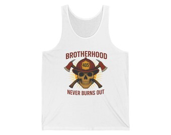 Firefighter Pride Tank, Fire Department Muscle Tee, First Responder Shirt, Fireman Sleeveless Top, Firefighter Gift