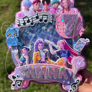 Kpop Demon Hunters Cake topper