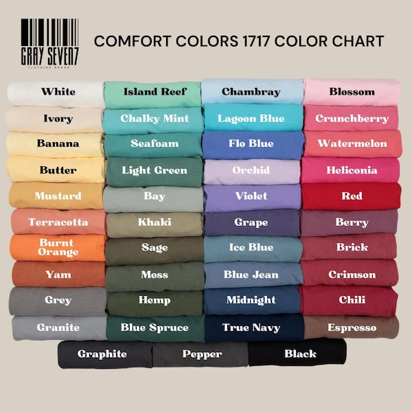 Comfort Colors® Blank Shirt, Comfort Colors Custom Tee, Blank TShirt, Pigment Dyed Shirt, Trendy Vintage Style, Unisex Vintage Washed Shirt