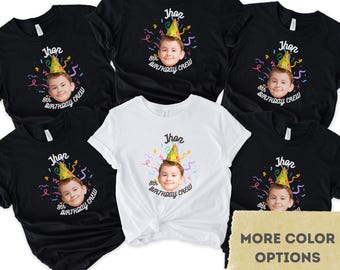 Custom Birthday Photo Shirt: Personalized Face Name Tee