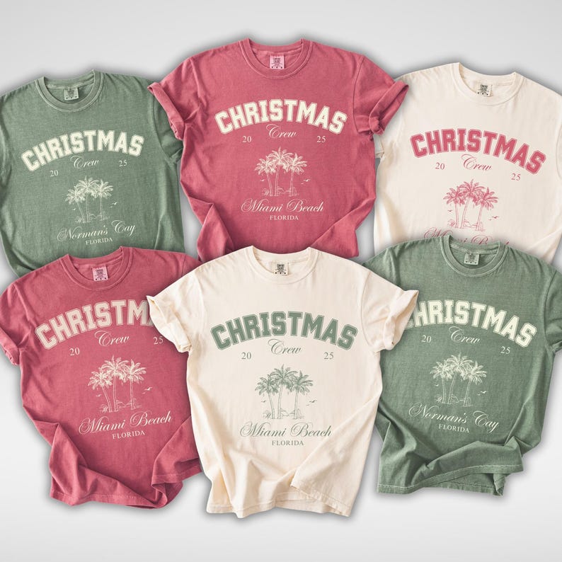 Family Christmas Comfort Colors Shirts