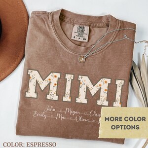 Comfort Colors® Mimi Shirt, Toile Floral Mimi Shirt, Mimi Tee, Cute Mimi Shirt, Gift for Mimi, Grandma Gift, Grandmother Shirt, Grandma Mimi