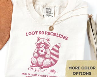 Comfort Colors Waschbär Meme Shirt: Sarkastisches Trash Panda T-Shirt