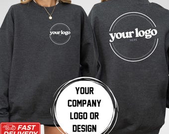 Personalized Business Logo Sweatshirt: Gildan 18000 Custom Company Apparel