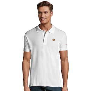 Men's Bitcoin Polo Shirt embroidered fitted cut | HODL | 21 sts | BTC
