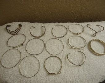 Sterling Bracelet Lot, Some Slight Flaws, For Wear or Scrap, All As Is, 139 grams