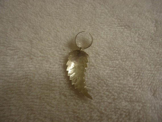 Sterling Silver Southwestern Feather or Leaf Ear … - image 2