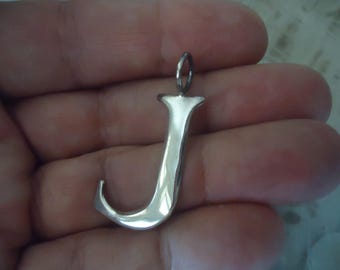 Silpada Sterling Silver Initial Pendant Letter "J"