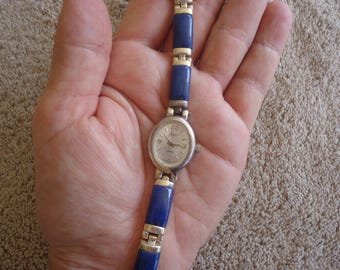 Ecclissi Sterling Bamboo Link Ladies Wristwatch, Running W  display picture 3