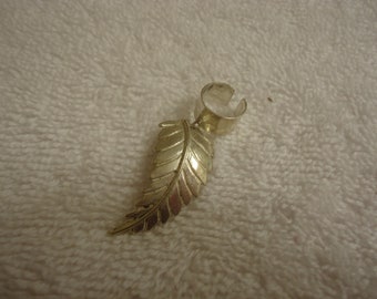 Sterling Silver Southwestern Feather or Leaf Ear Cuff, 6 Grams