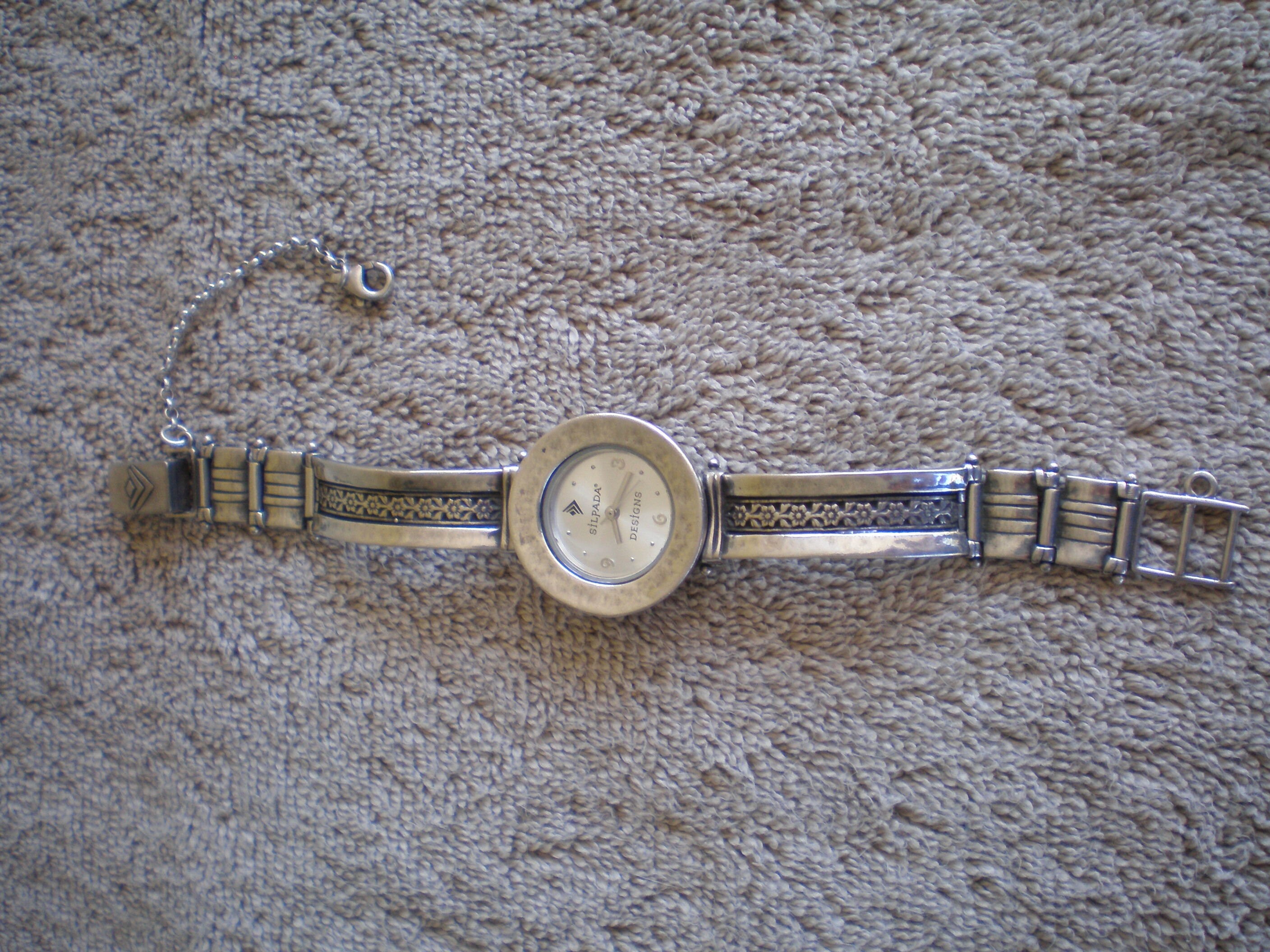Silpada Watch Black on Black Chronograph Japanese Movement NEEDS BATTERY SILPADA DESIGNS MEN main image 2