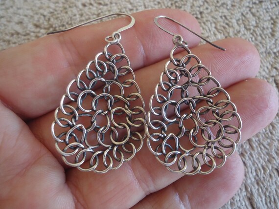 Silpada W1519 Sterling Teardrop Wire Loop Earrings - image 2
