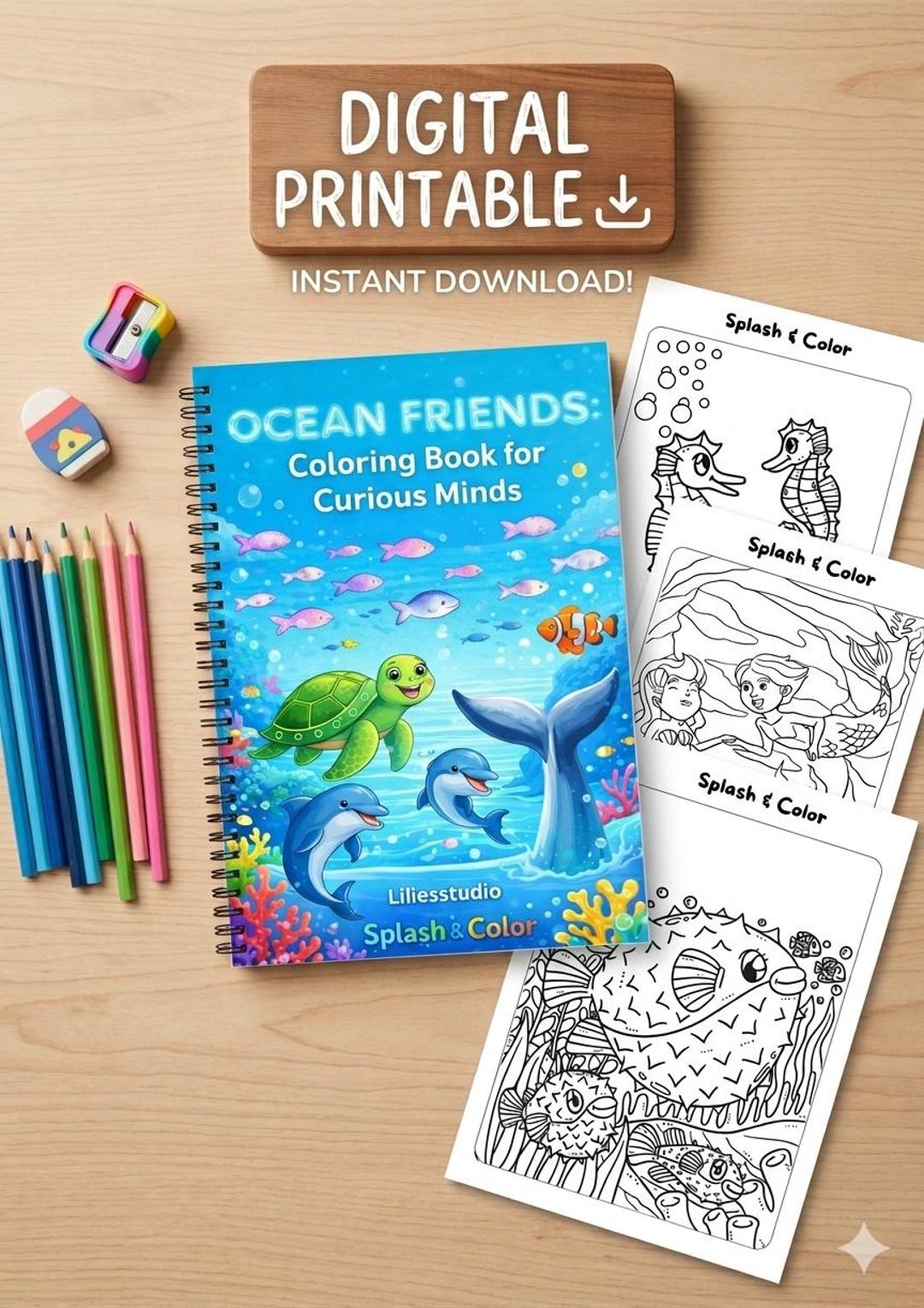 Ocean Friends Under the Sea Printable Activity Set, +25 Pages Included ...