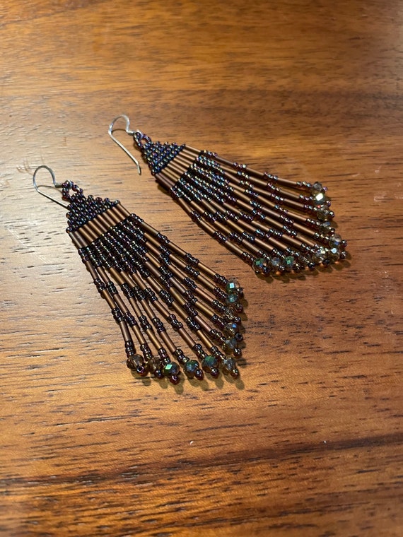 Fringe dangle earrings best sale