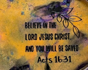 Three Marble Trinket Trays with scriptures.