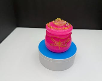 Pink resin jar