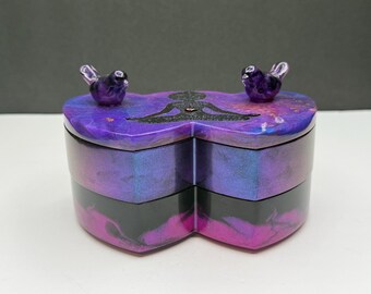Stackable Storage Double Heart Shape Box