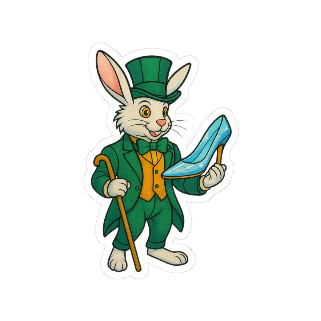 Dapper Rabbit Illustration The Dapper Rabbit and the Glass Slipper A Fairytale Inspired Animal ...