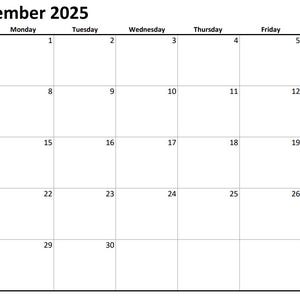 September 2025 Monthly Calendar Minimalist with Gray Weekends Printable PDF
